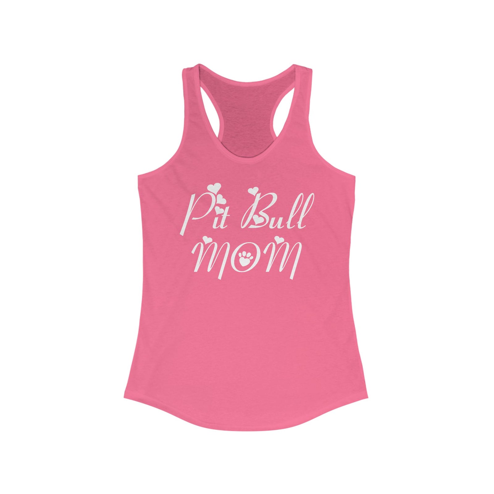 Camiseta sin mangas con espalda cruzada para mujer Pit Bull Mom