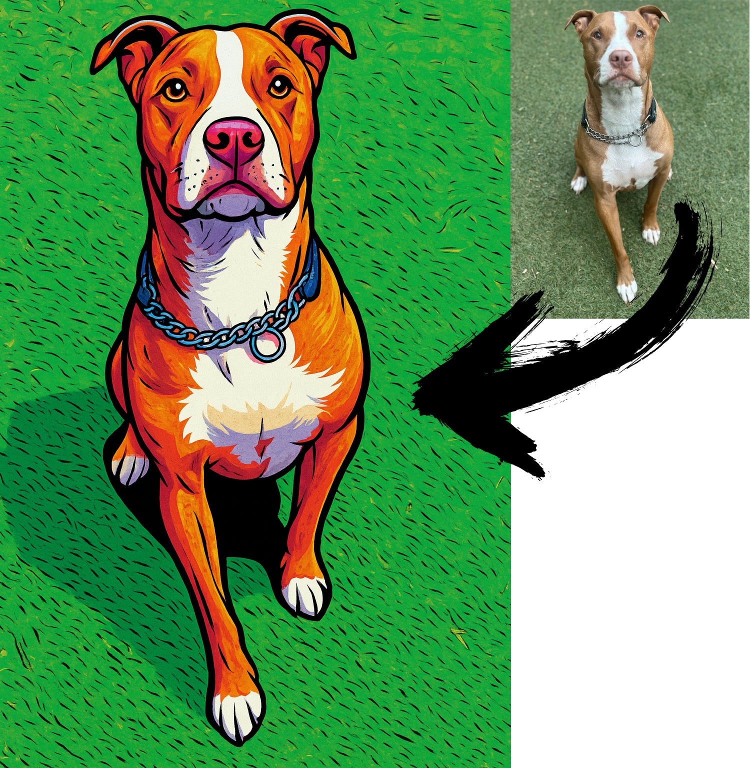 Cartoon Illustrate My Dog – Custom Pet Portrait Design