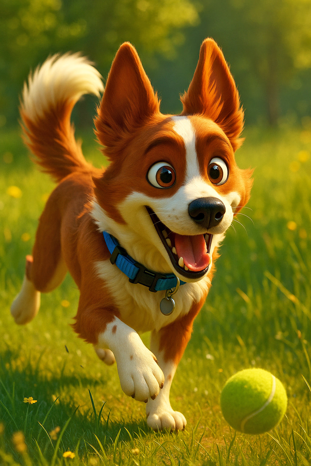 Custom Pixar-Style 3D Pet Portrait – Bring Your Dog to Life in Animated Magic!