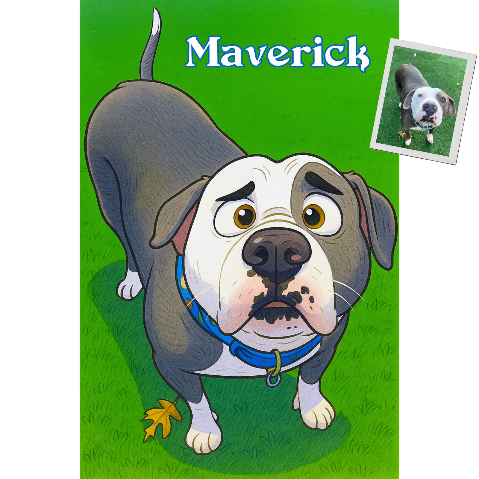 3D Cartoon My Dog – Custom Pet Portrait Design