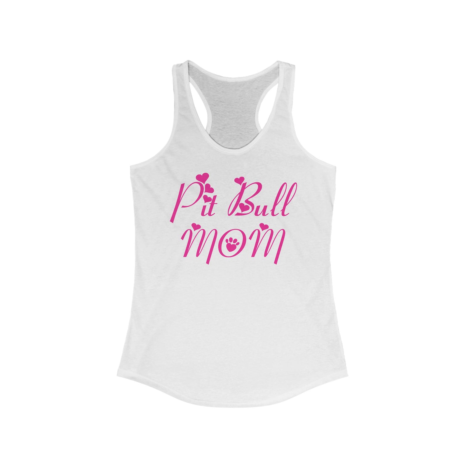 Camiseta sin mangas con espalda cruzada para mujer Pit Bull Mom