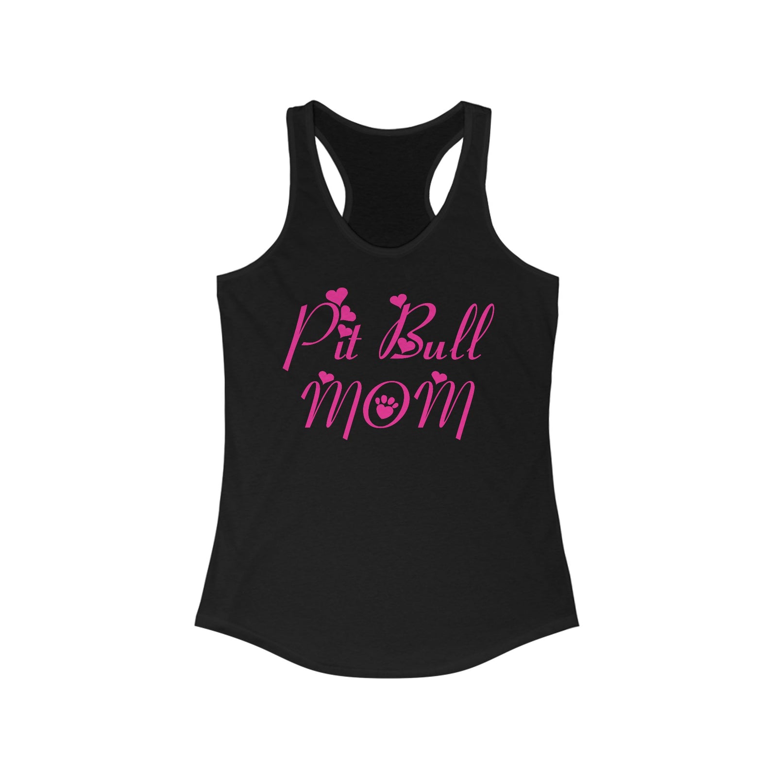 Camiseta sin mangas con espalda cruzada para mujer Pit Bull Mom