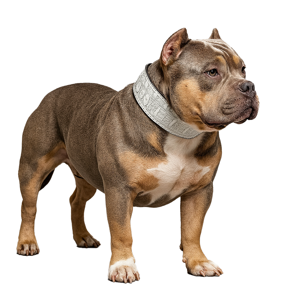 X1 - Collar de cuero para perros de 3" de ancho