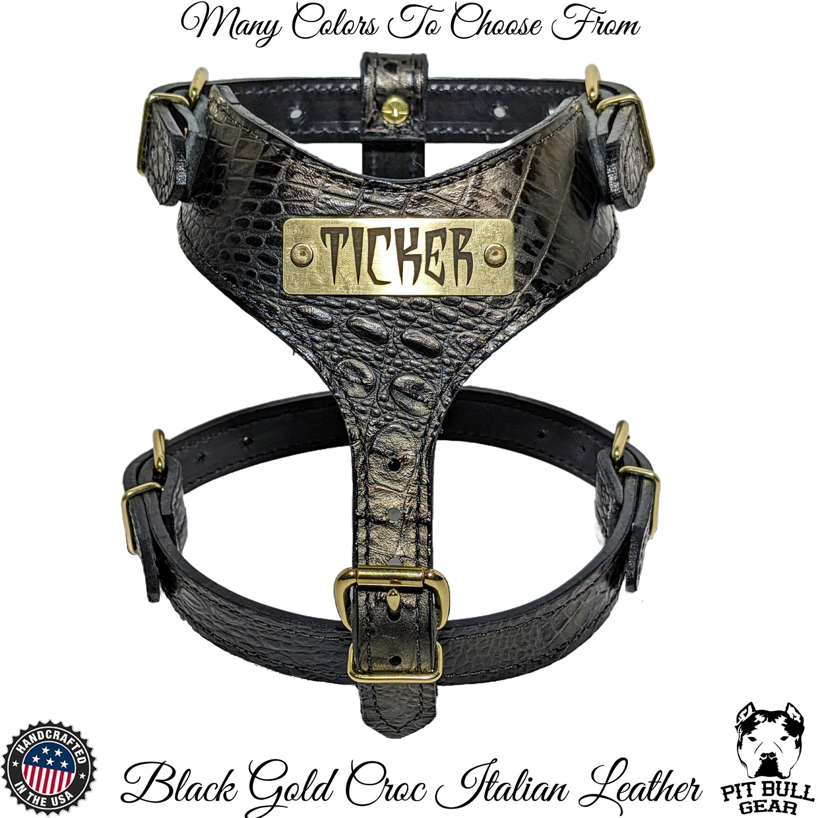 NH4 - Personalized Leather Dog Harness