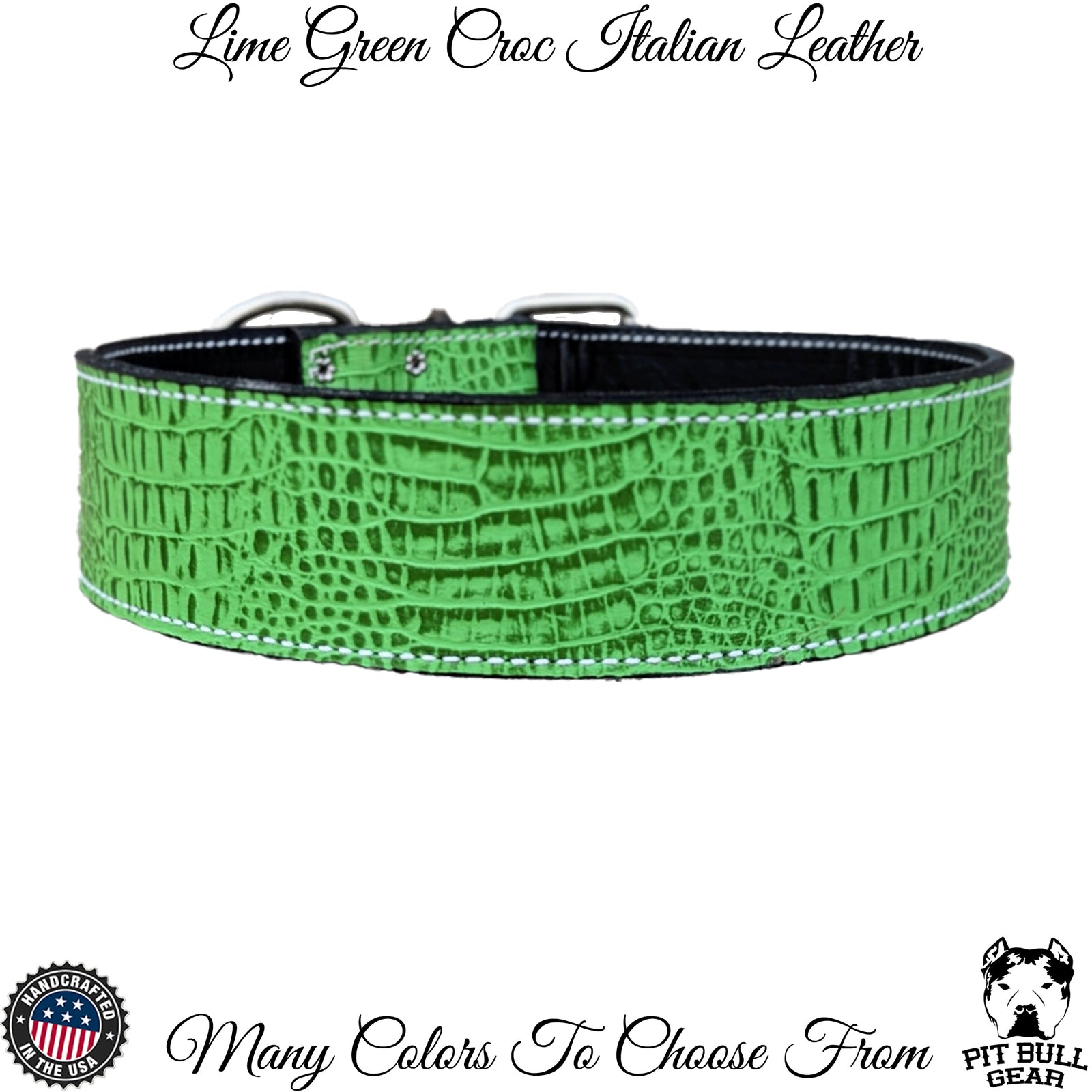 Collar de cuero para perros de 1,5 cm de ancho y 2" de ancho