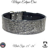 *2.5" Wide Magic Eclipse Croc Leather Collar (23"-26") Neck (Copy)
