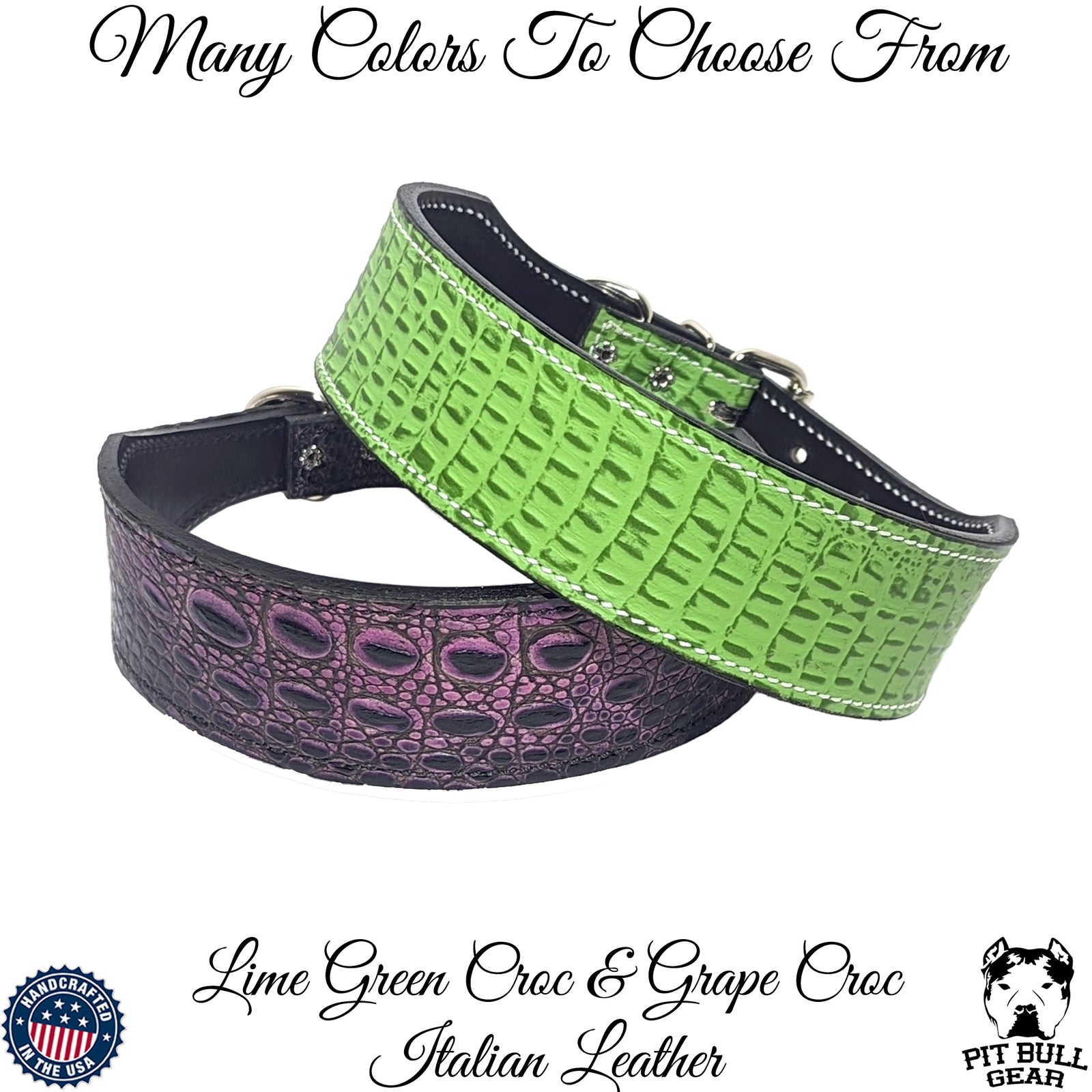 TWN23 - 2" Wide Tapered Leather Dog Collar