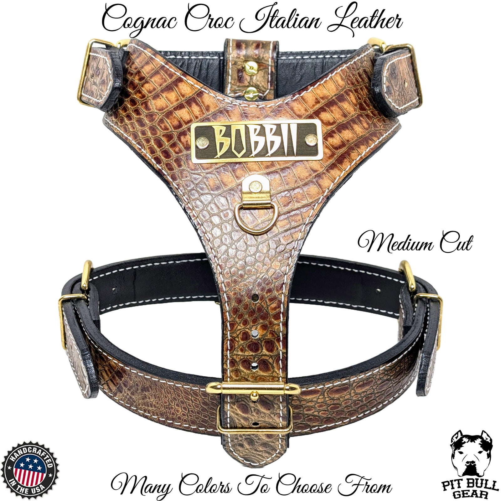 NH4 - Personalized Leather Dog Harness