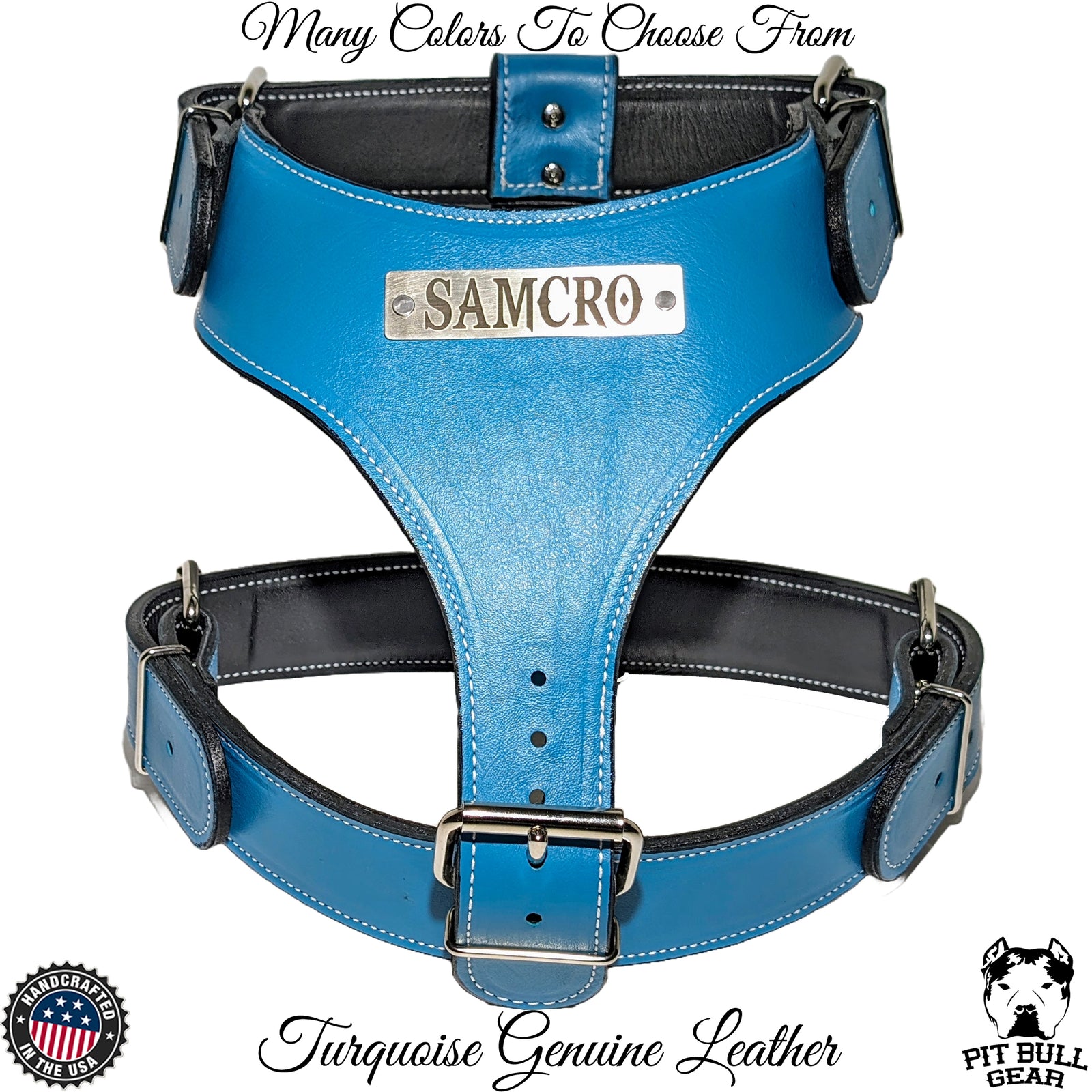 NH4 - Personalized Leather Dog Harness