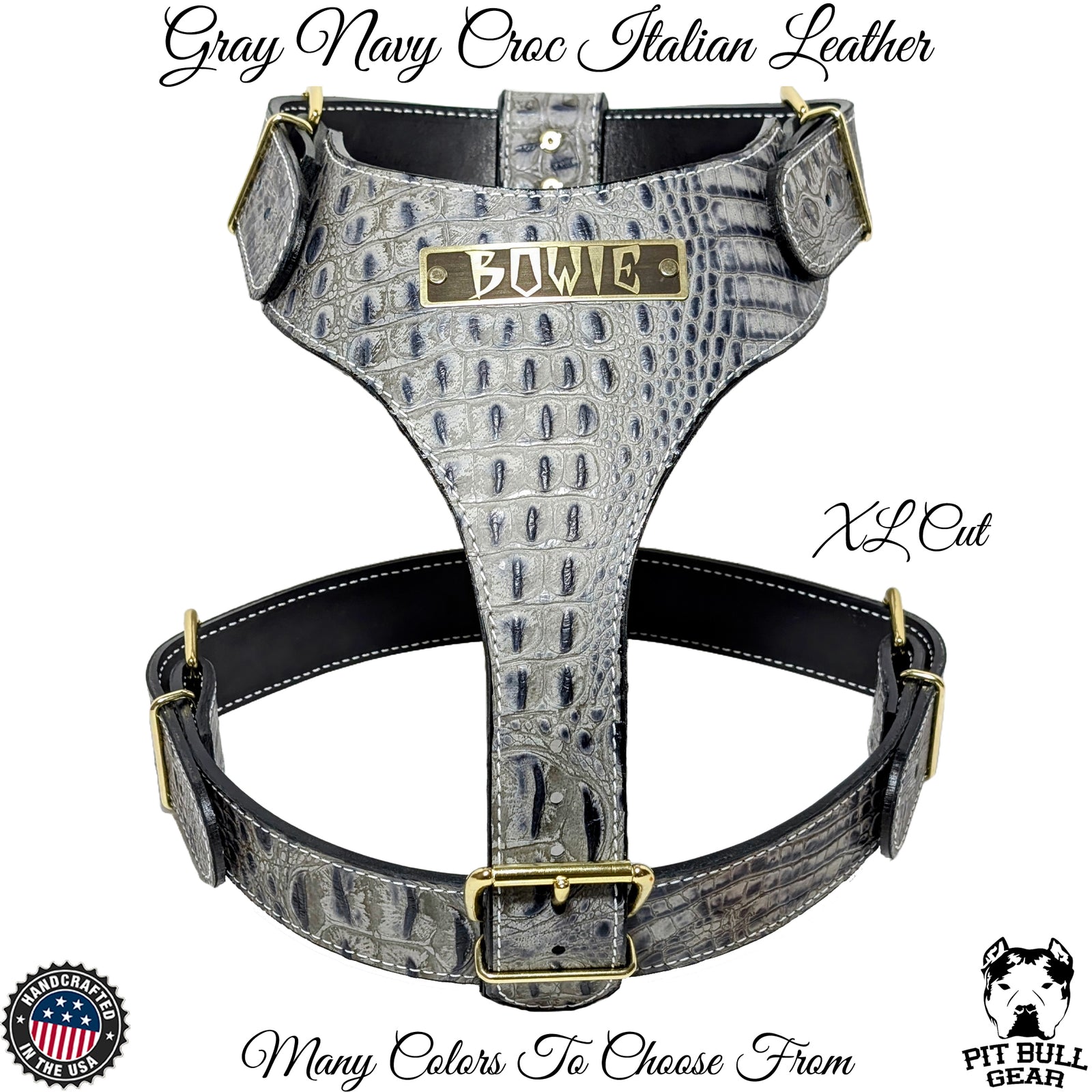 NH4 - Personalized Leather Dog Harness