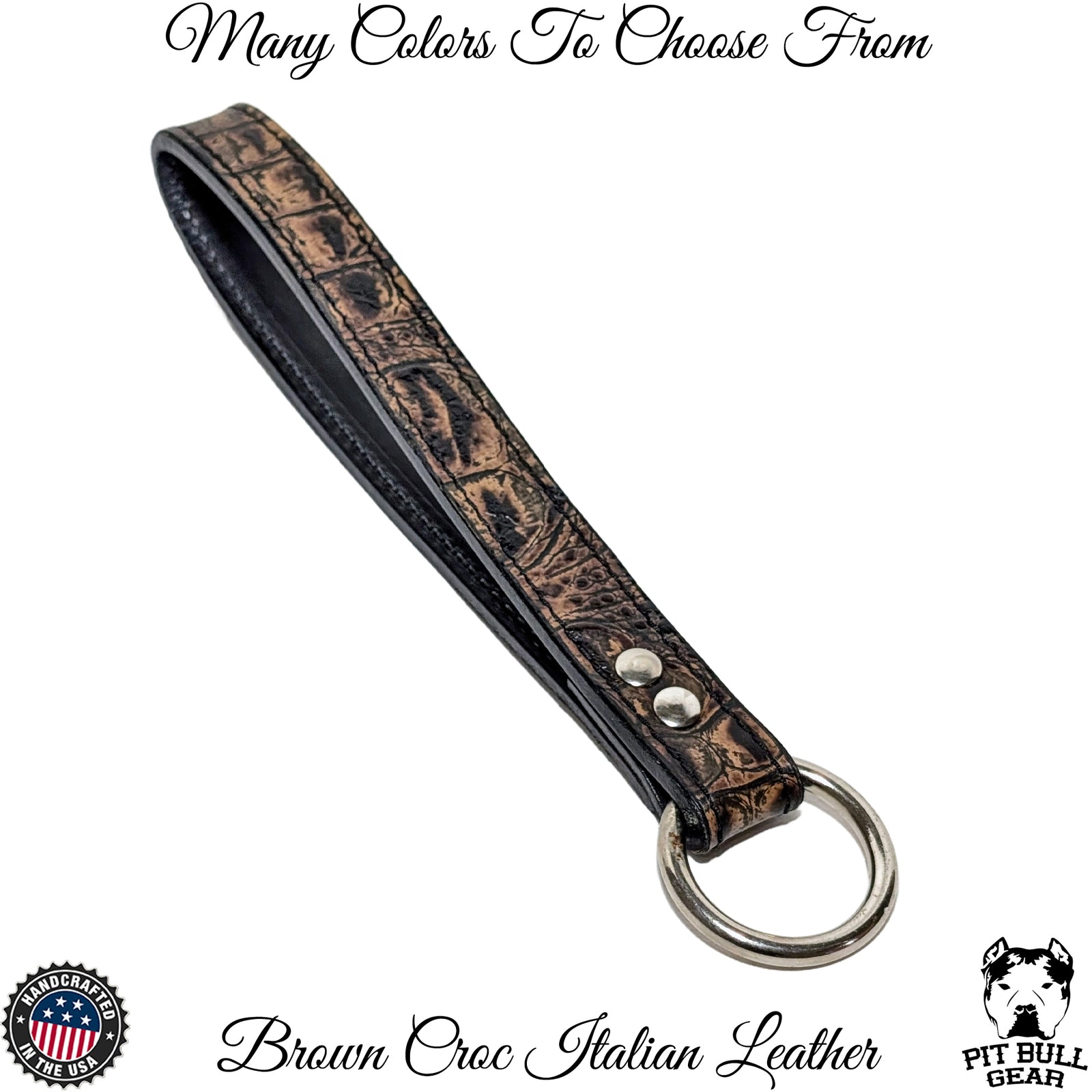 HL3 - Mango de cuero de 2 capas de 1" de ancho con anillo en "O" para hacer correas de alta resistencia