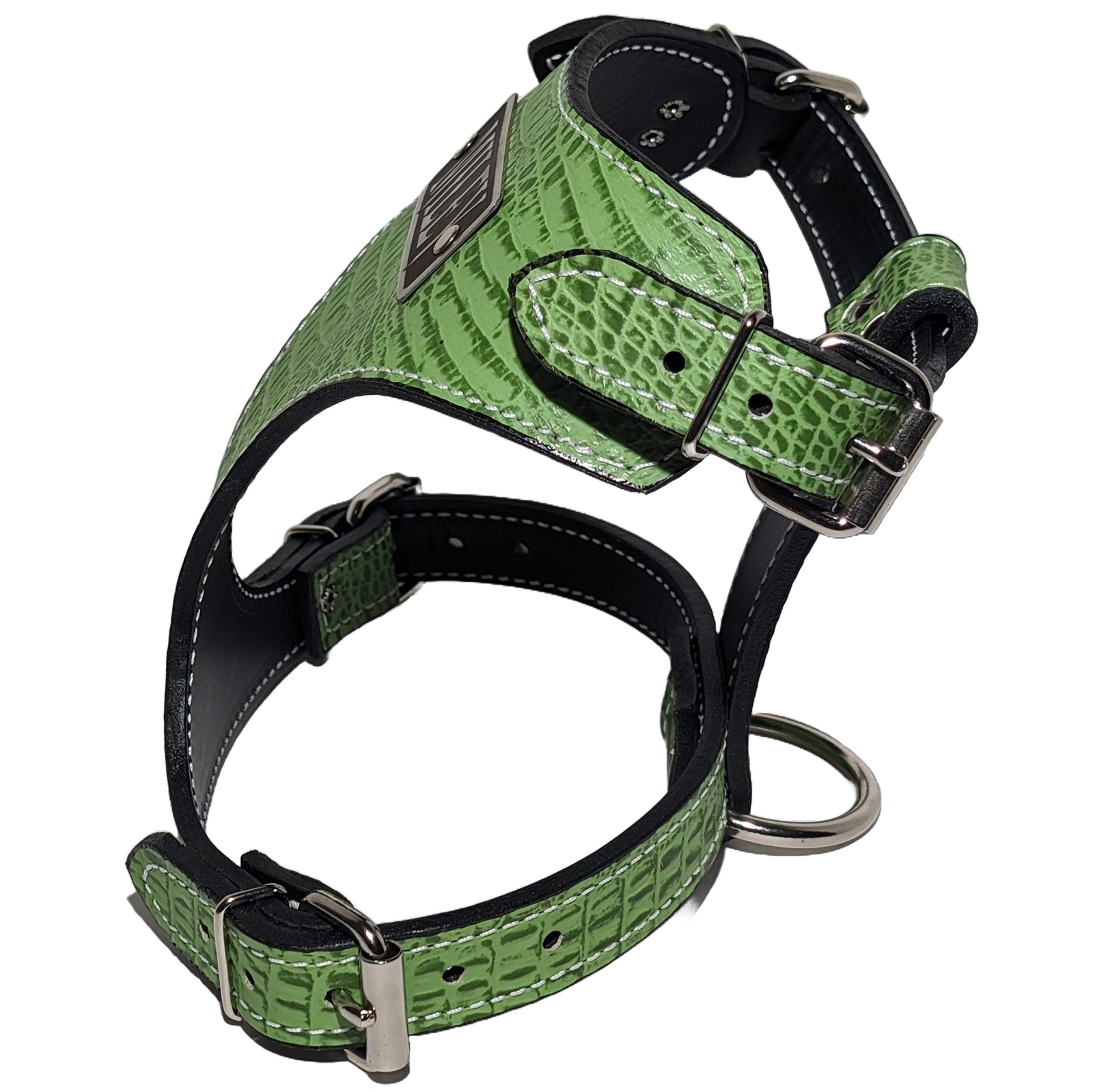 FBH1 - French Bulldog Personalized Leather Harness