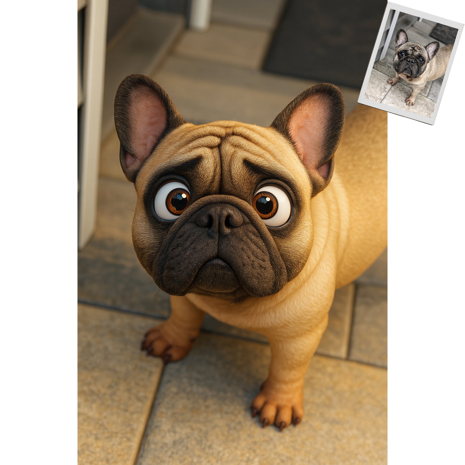 3D Cartoon My Dog – Custom Pet Portrait Design