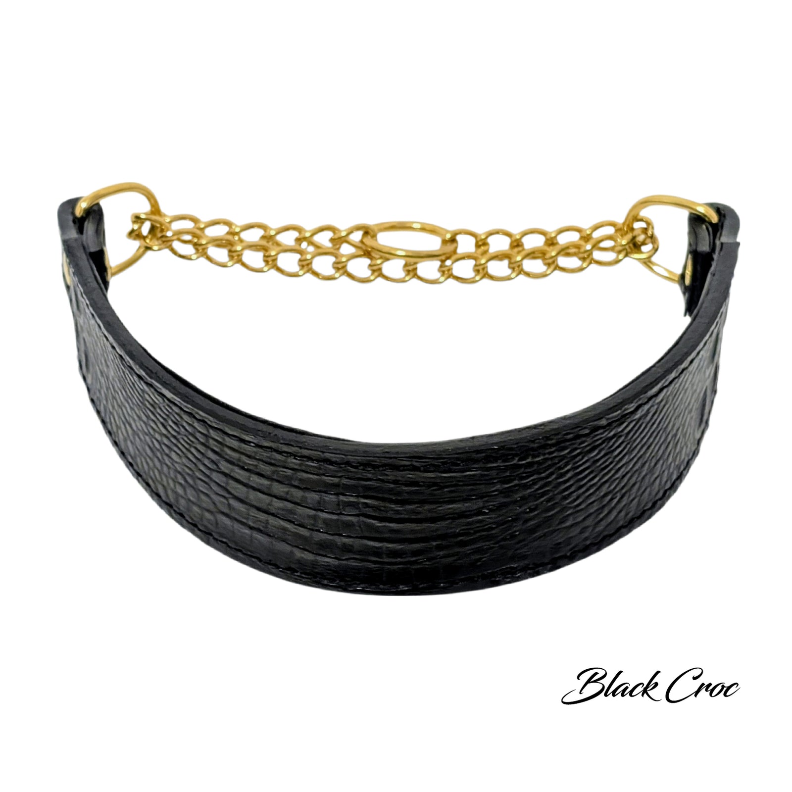 LM7 - 2" Wide Leather Martingale Collar