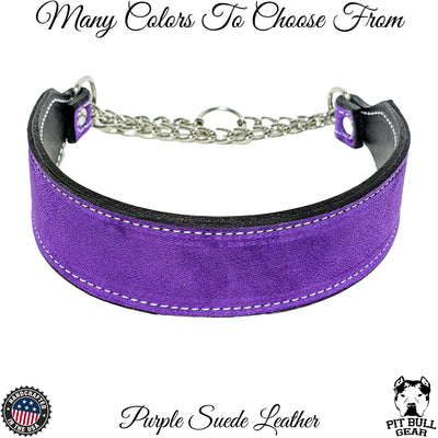 LM7 - Leather Martingale Collar 2" Wide