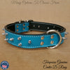 V37 - 1 .5" Spiked Leather Dog Collar