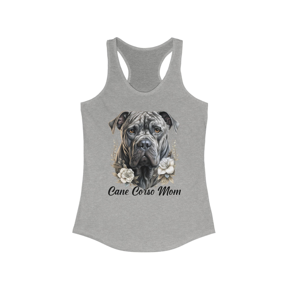 Cane Corso Mom (Floppy Ears) Racerback Tank Top