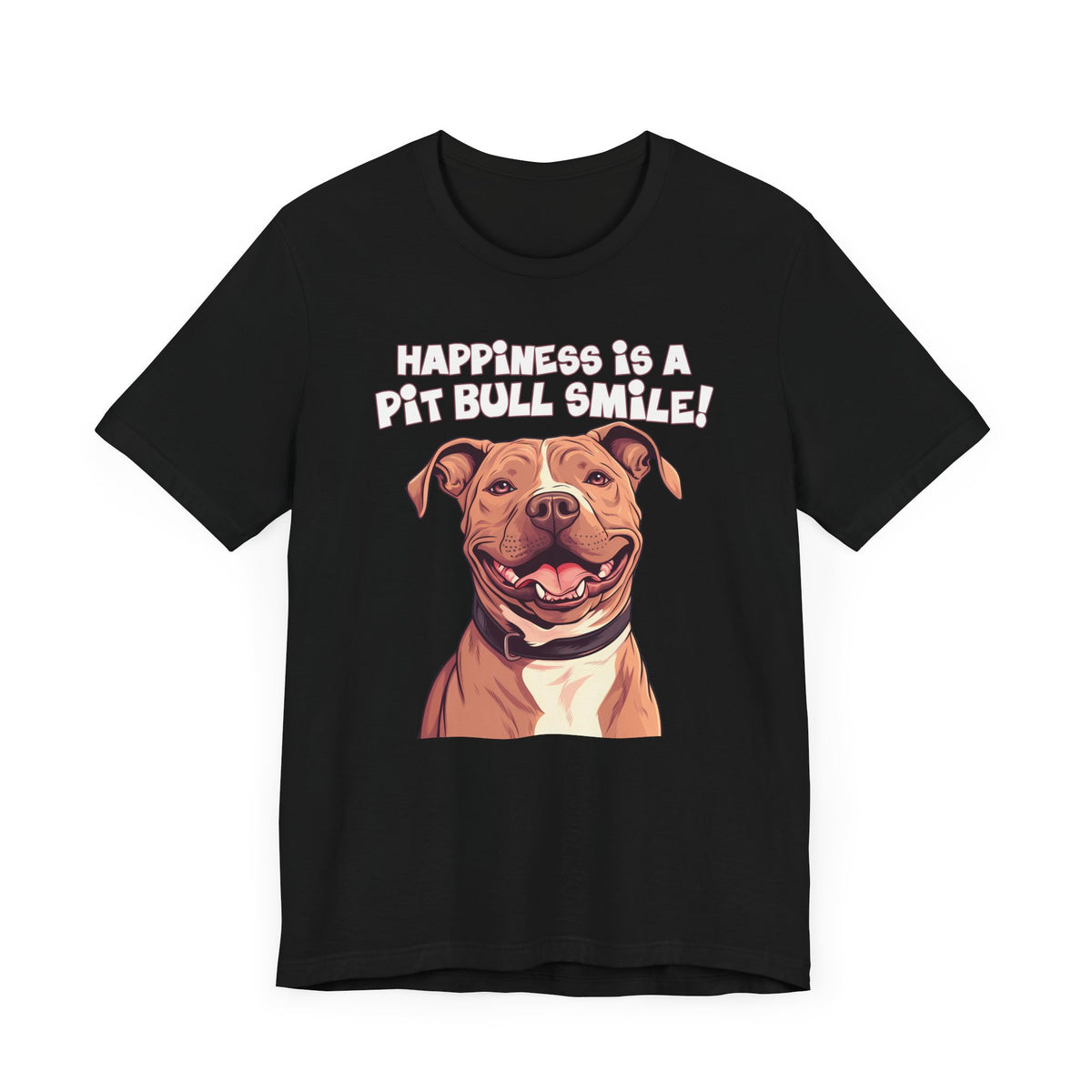Happiness is a Pit Bull Smile Customizable T-Shirt
