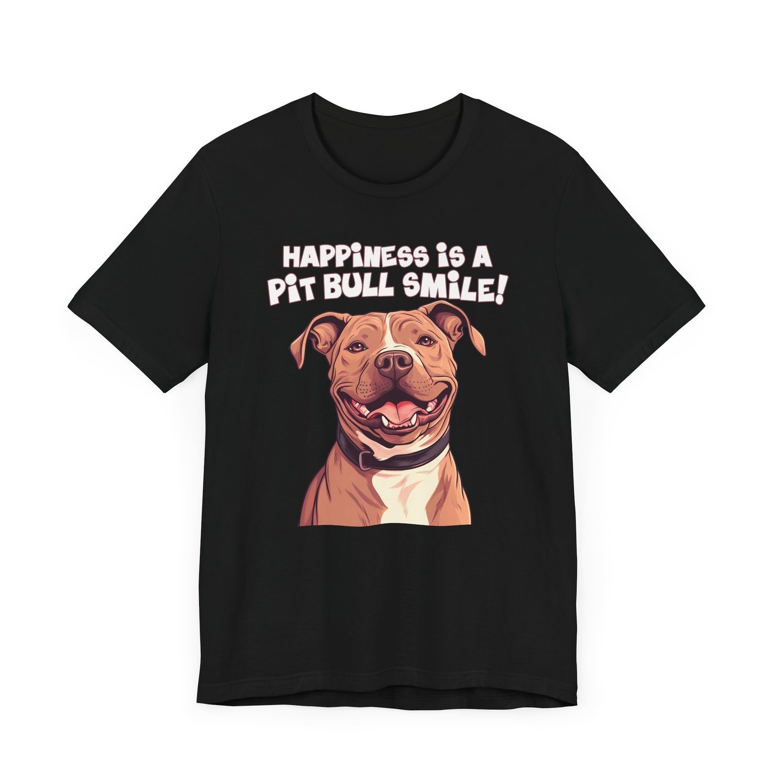 Happiness is a Pit Bull Smile Customizable T-Shirt