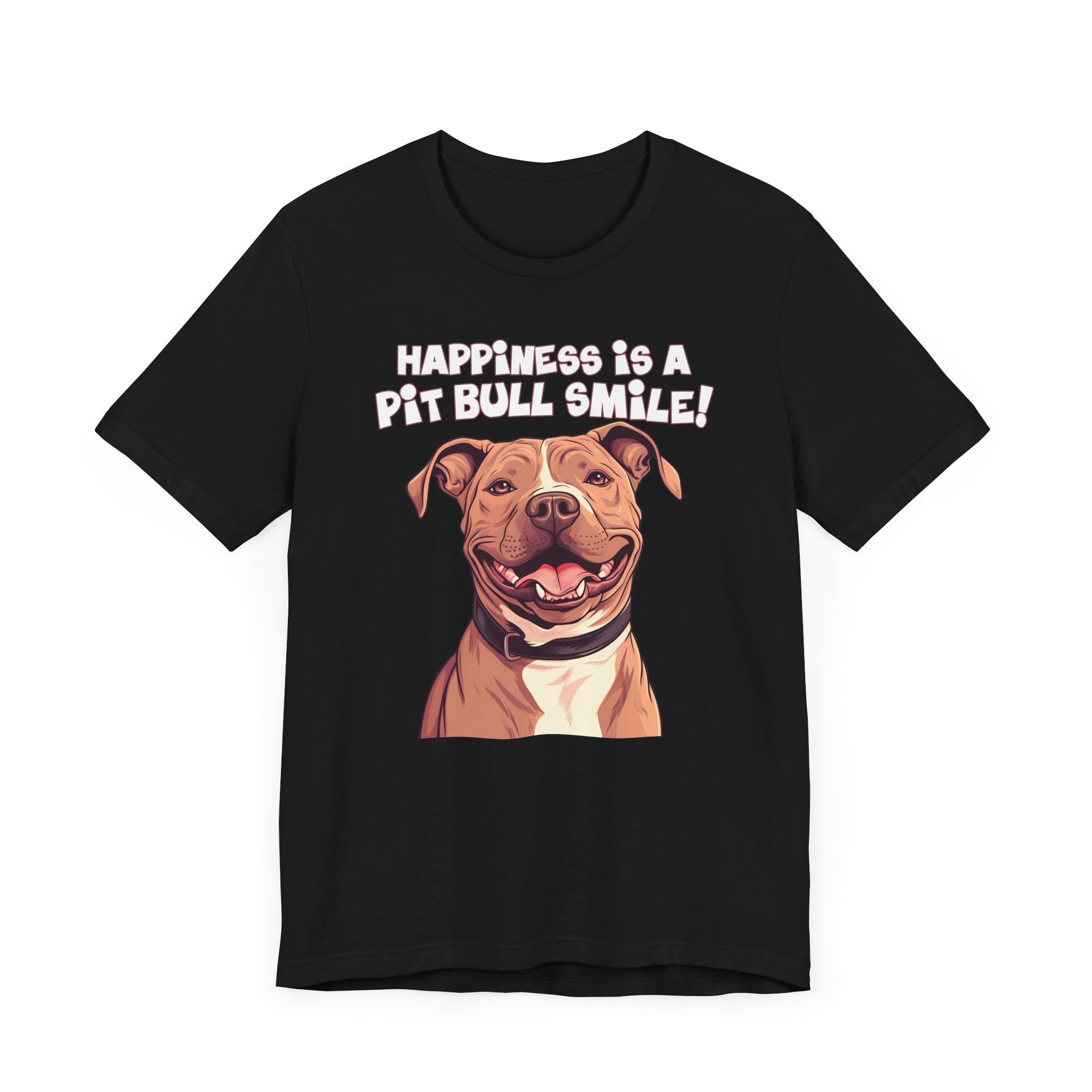 Happiness is a Pit Bull Smile Customizable T-Shirt