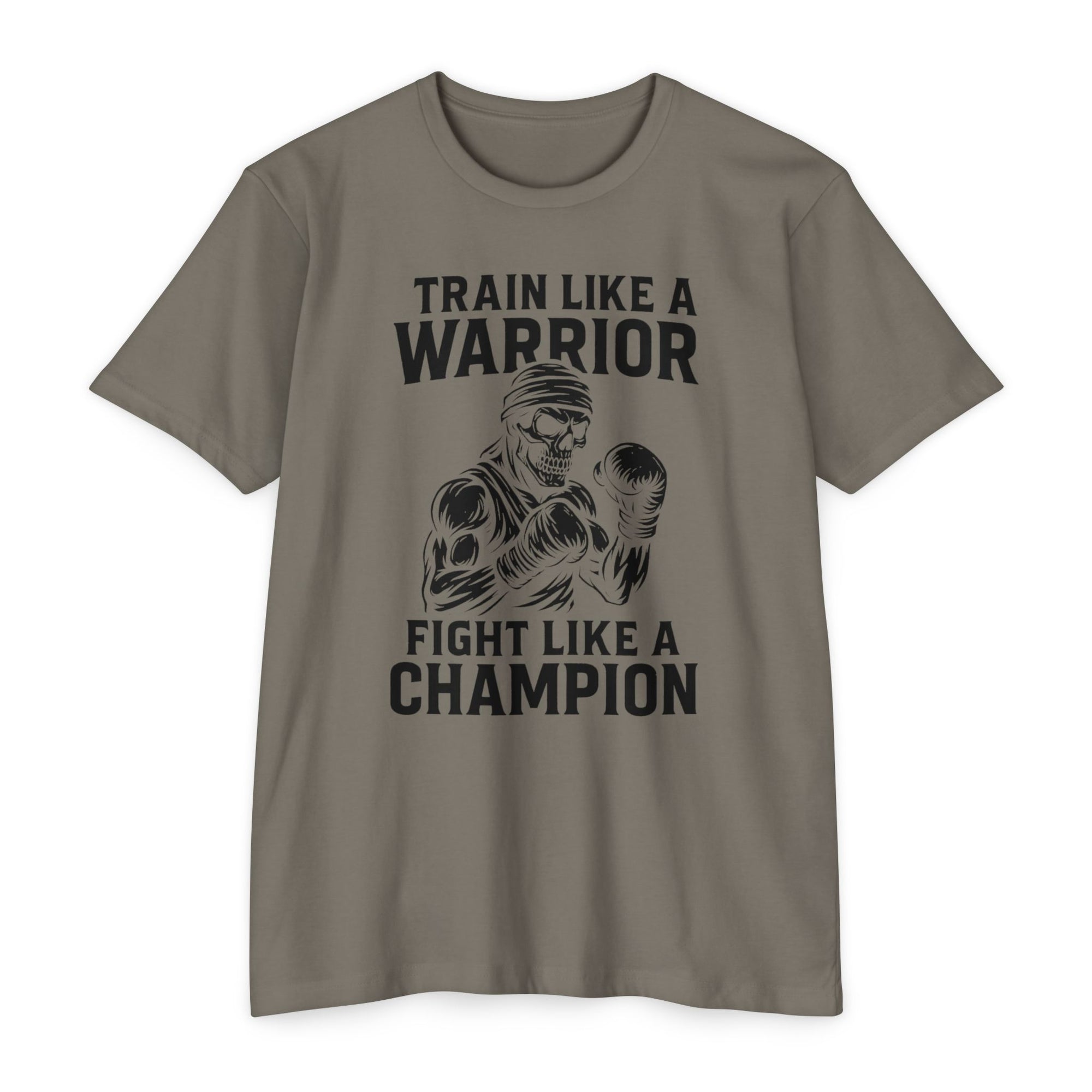 "Train Like a Warrior, Fight Like a Champion" Gym Tee