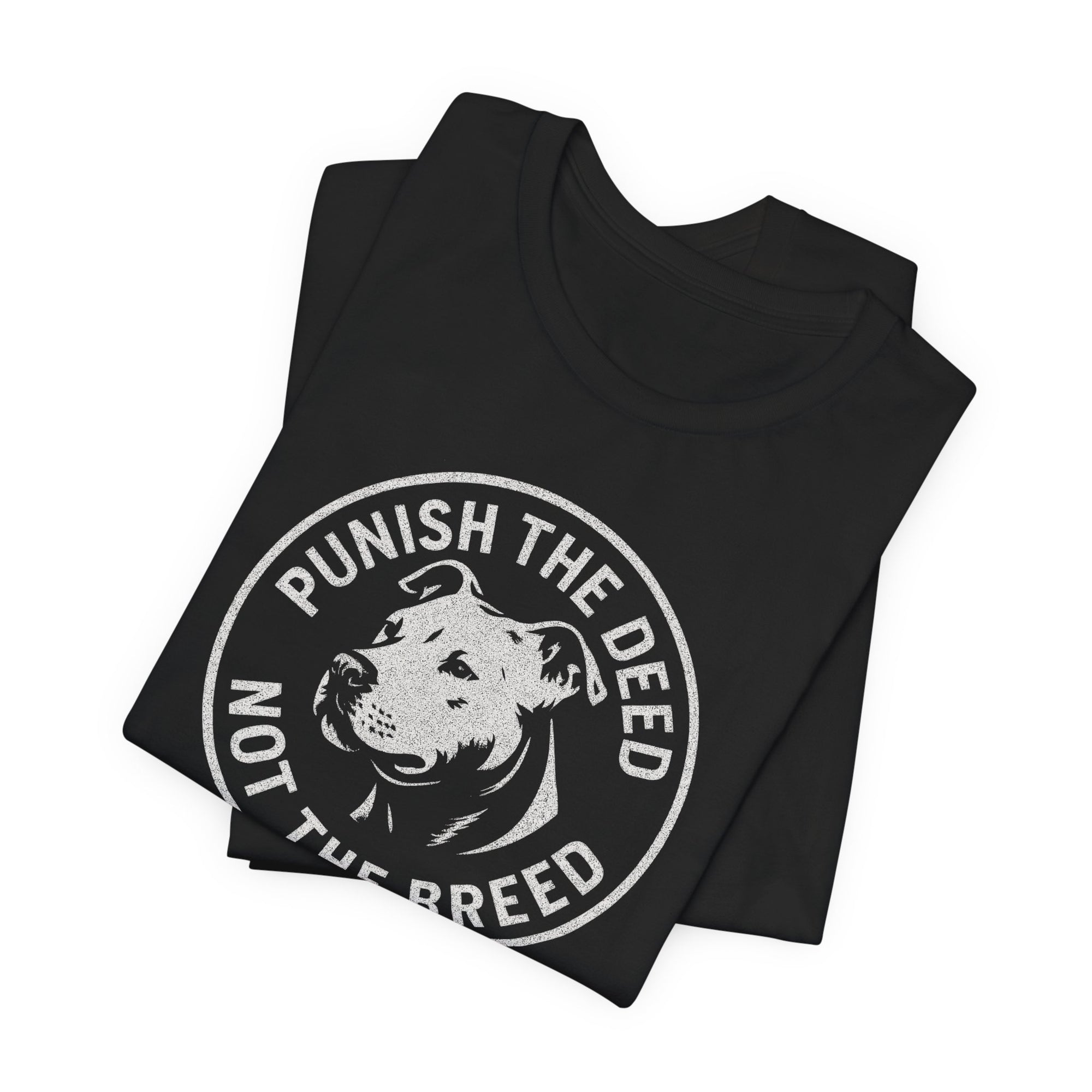 Punish the Deed Not the Breed – Vintage Pit Bull T-Shirt
