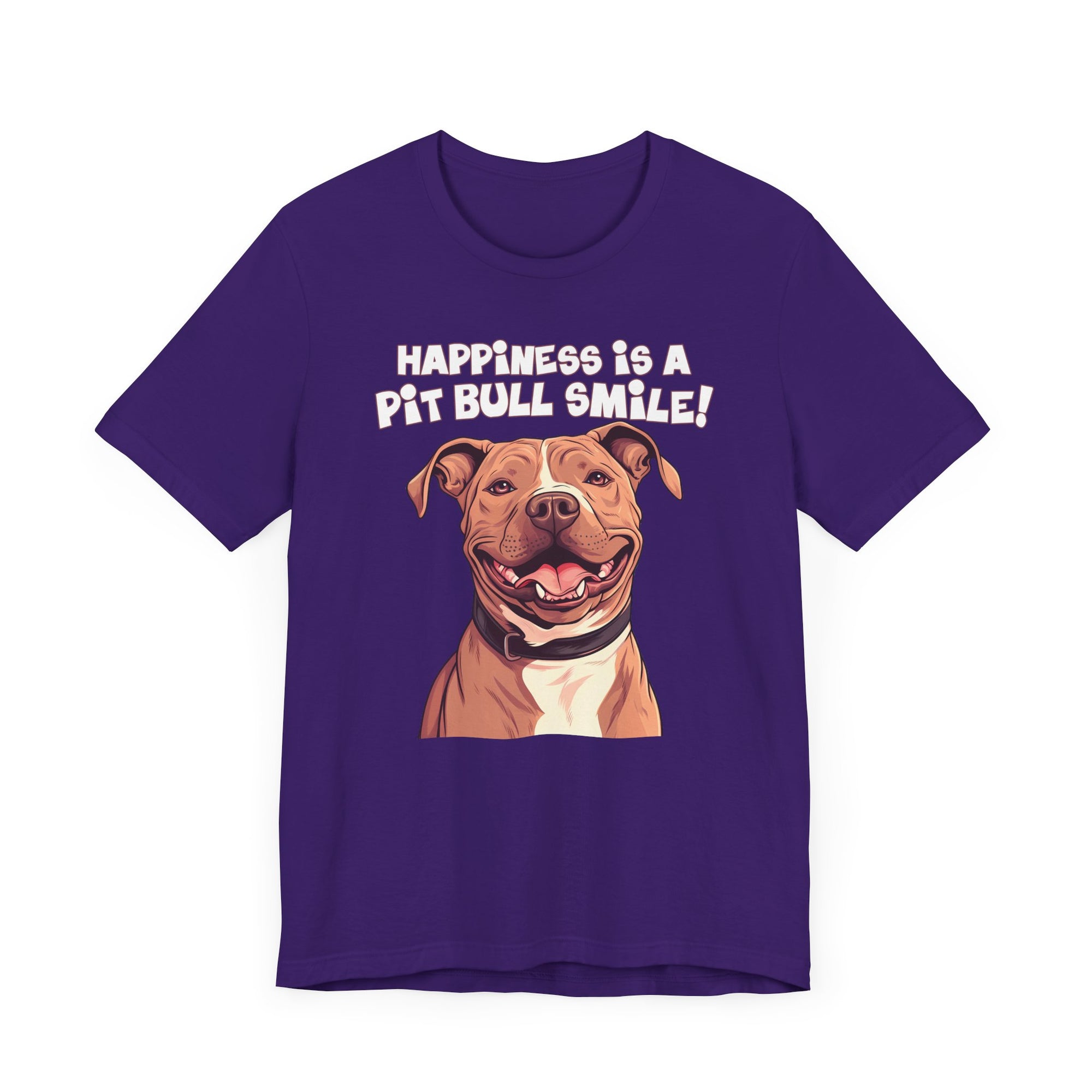 Happiness is a Pit Bull Smile Customizable T-Shirt