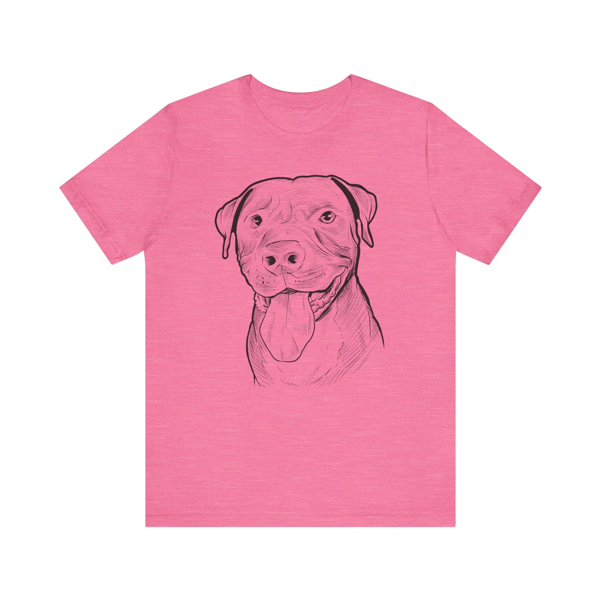 Pit Bull Smile Sketch T-Shirt
