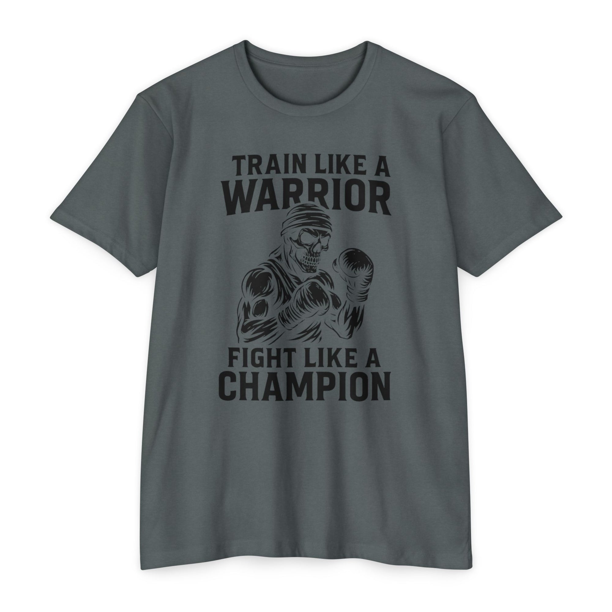 "Train Like a Warrior, Fight Like a Champion" Gym Tee