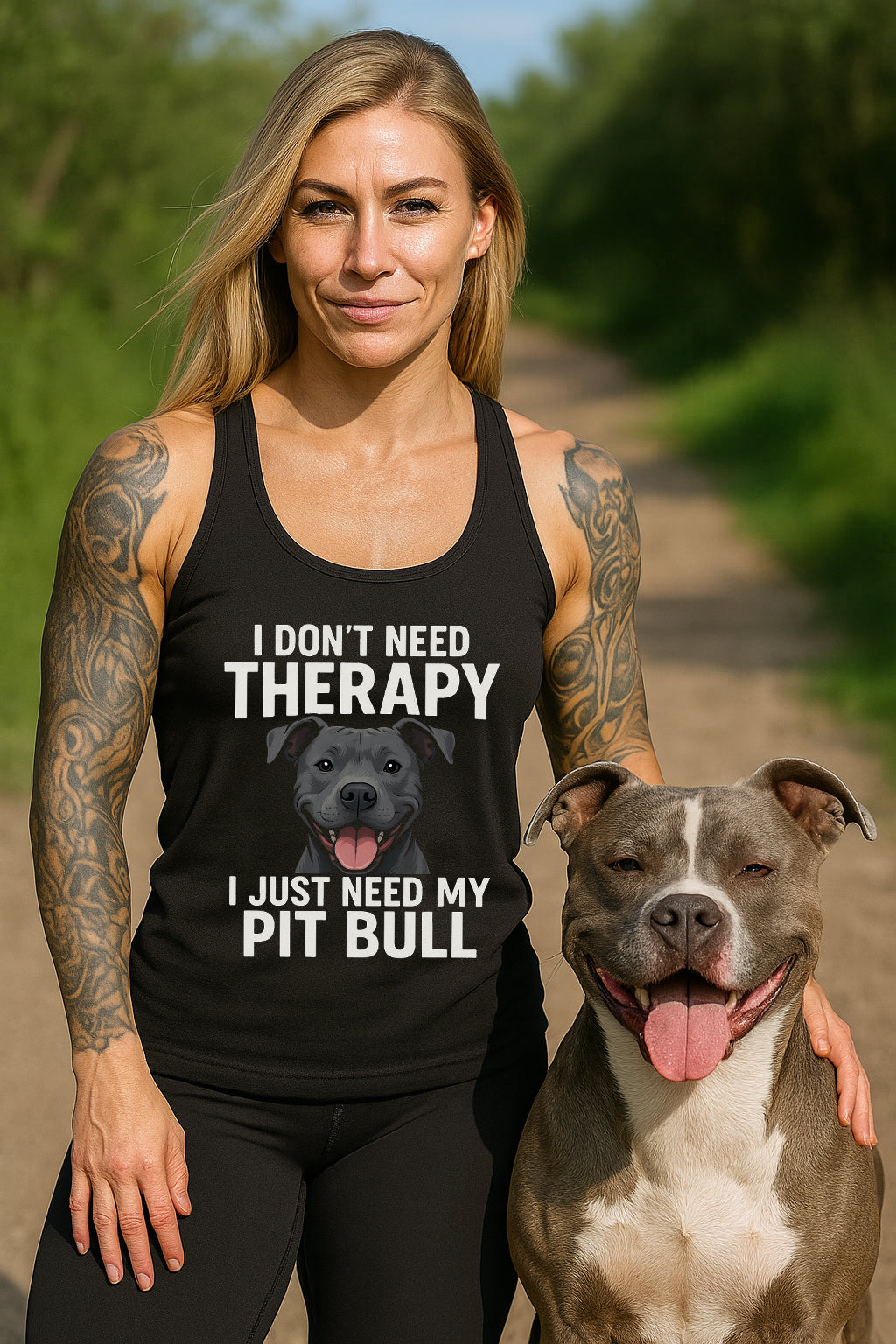 I Don't Need Therapy, I Just Need My Pit Bull Women's Tank Top
