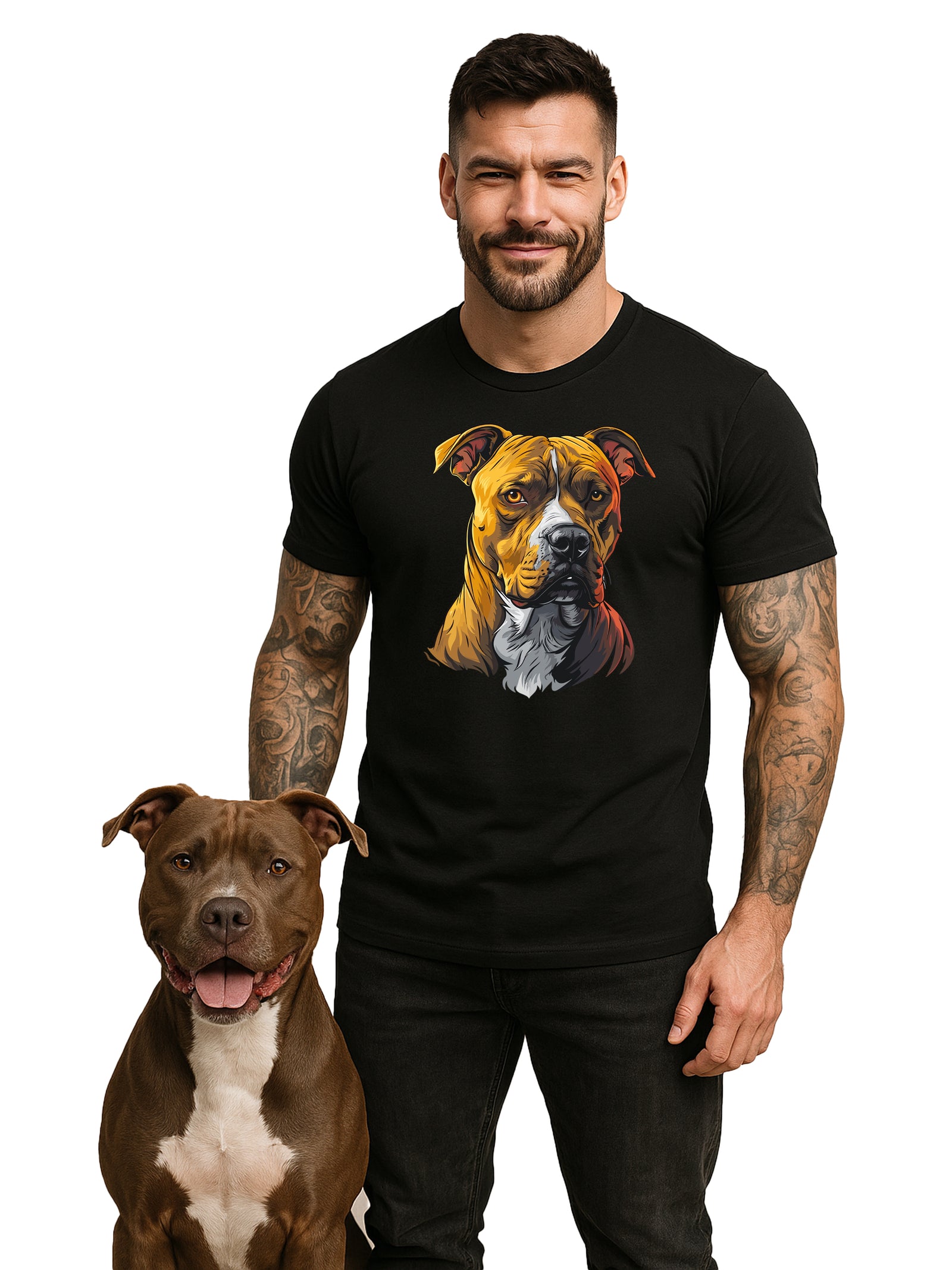 Pit Bull Bust Short Sleeve Tee