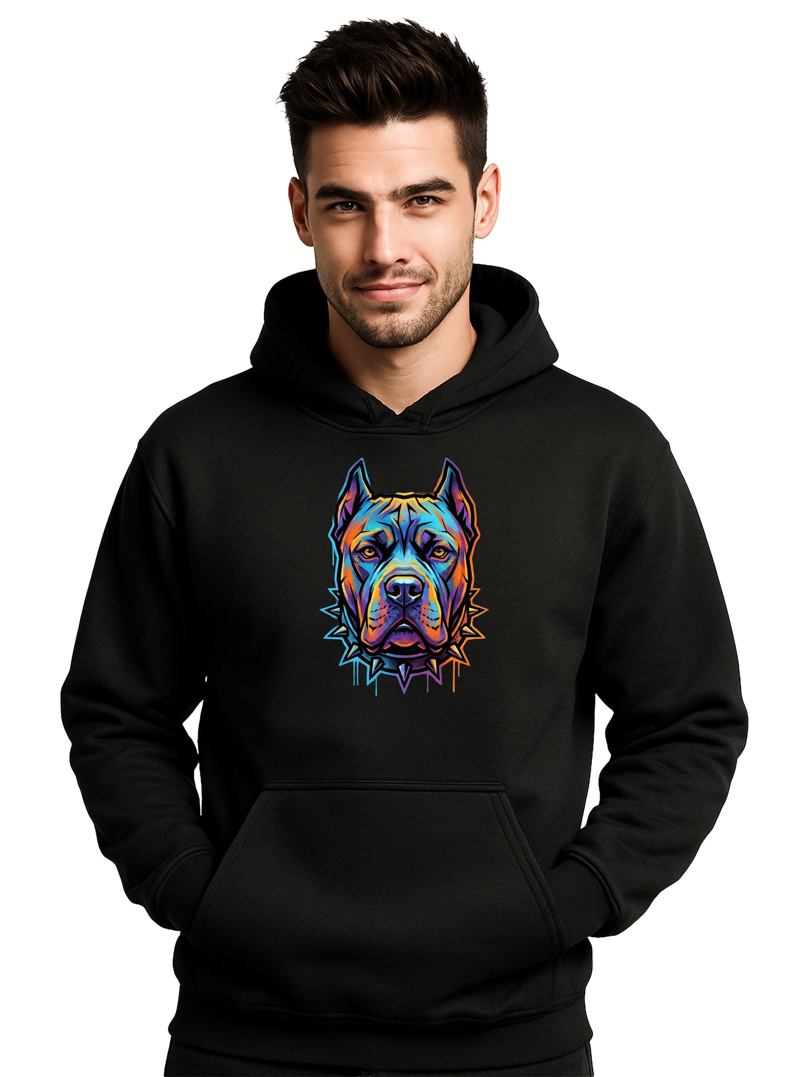 Cane Corso Neon Guardian Hoodie – Gildan 18500 Pullover