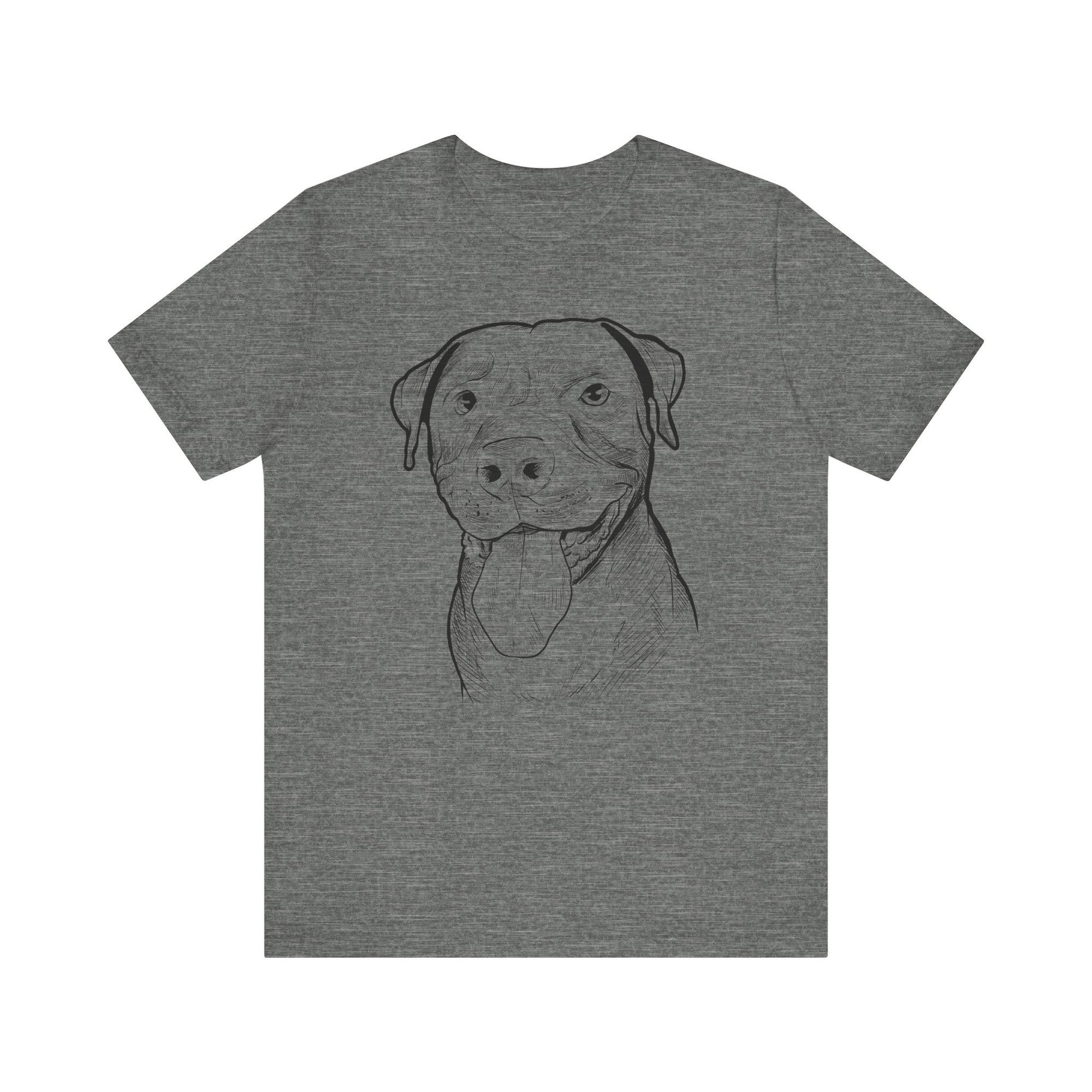 Pit Bull Smile Sketch T-Shirt