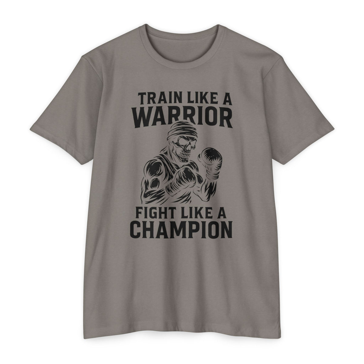 &quot;Train Like a Warrior, Fight Like a Champion&quot; Gym Tee