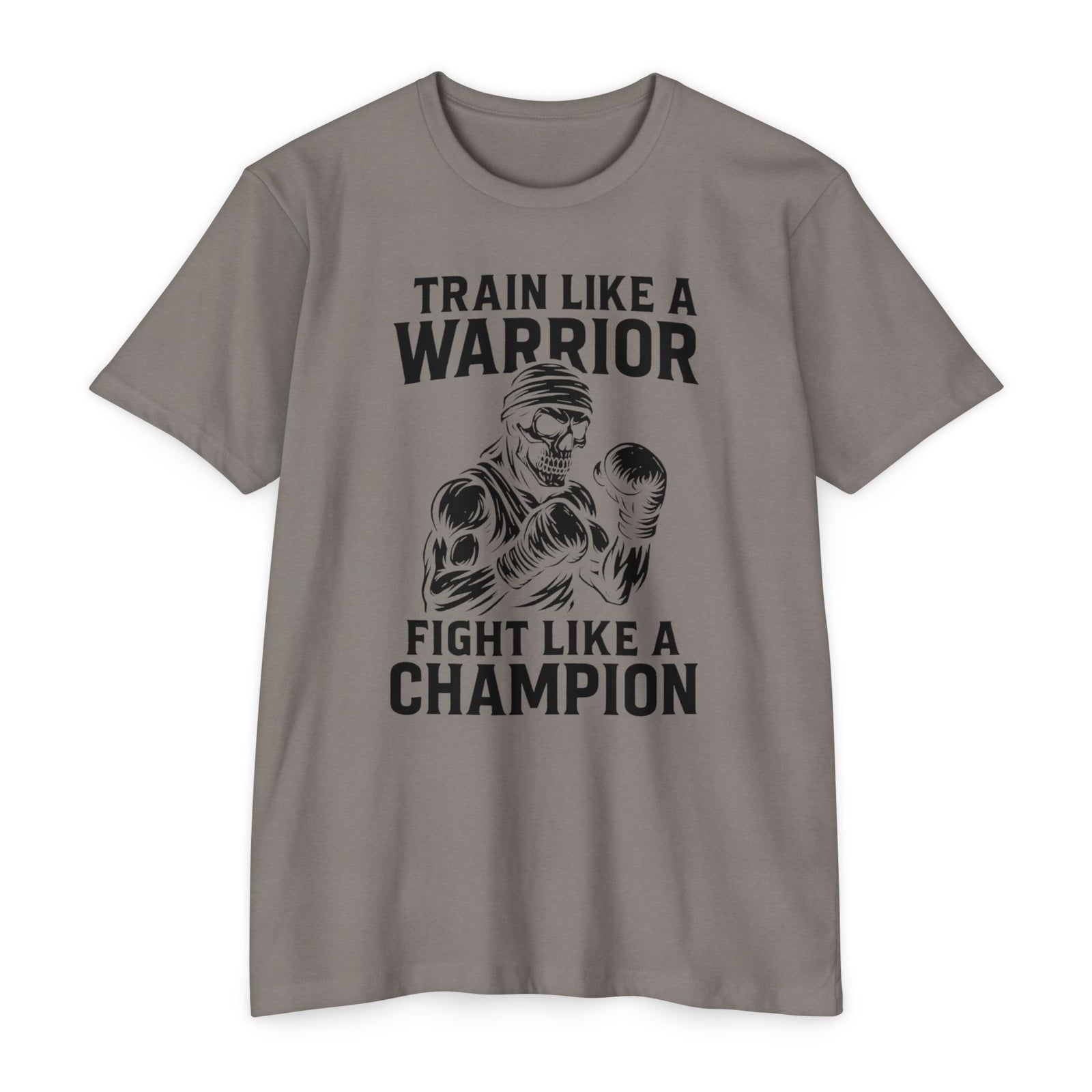 "Train Like a Warrior, Fight Like a Champion" Gym Tee