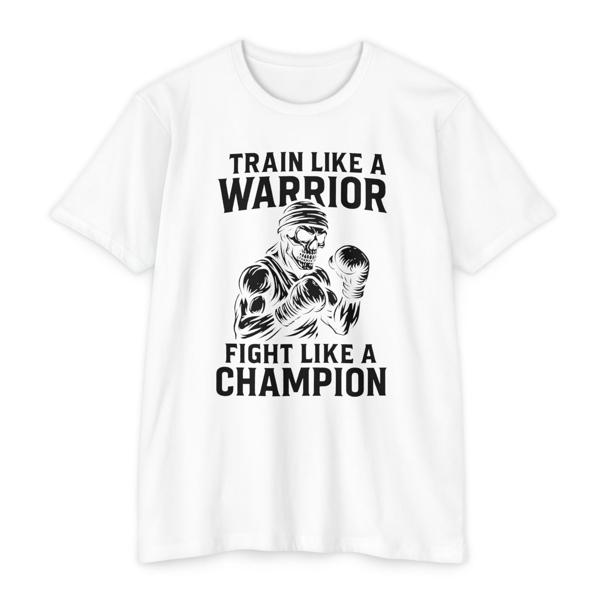 "Train Like a Warrior, Fight Like a Champion" Gym Tee