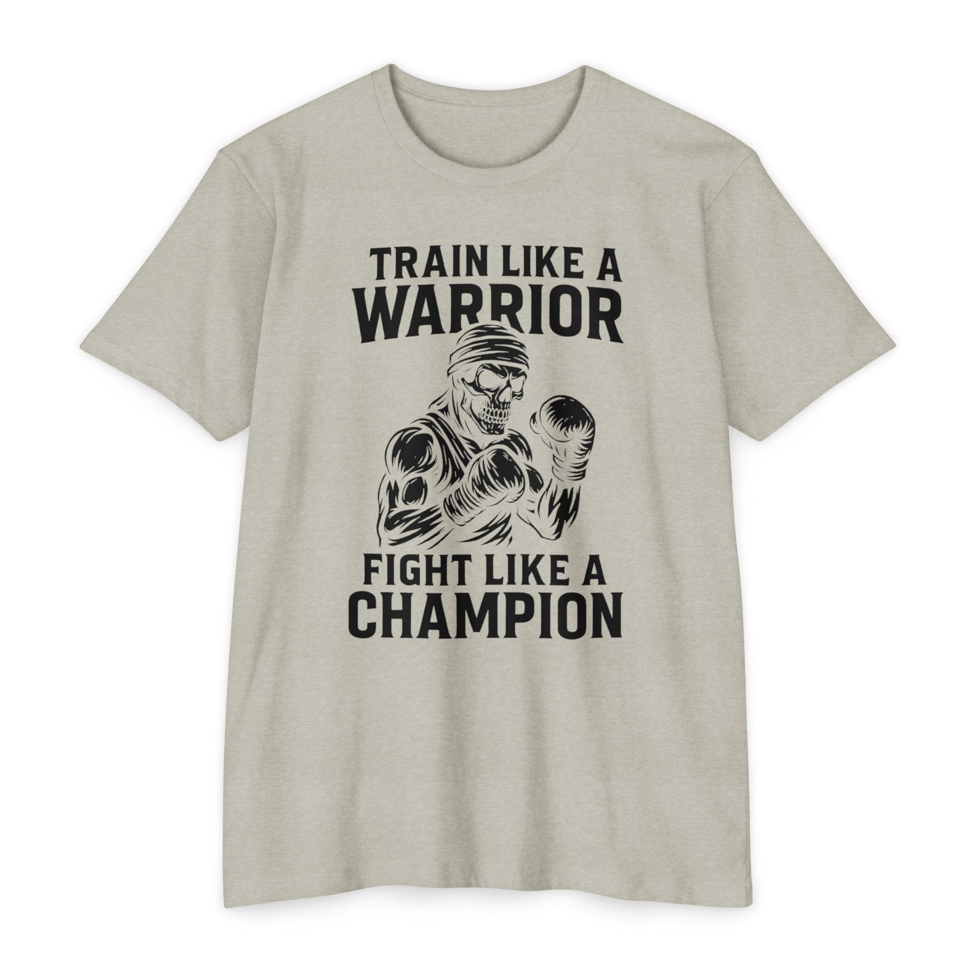 "Train Like a Warrior, Fight Like a Champion" Gym Tee