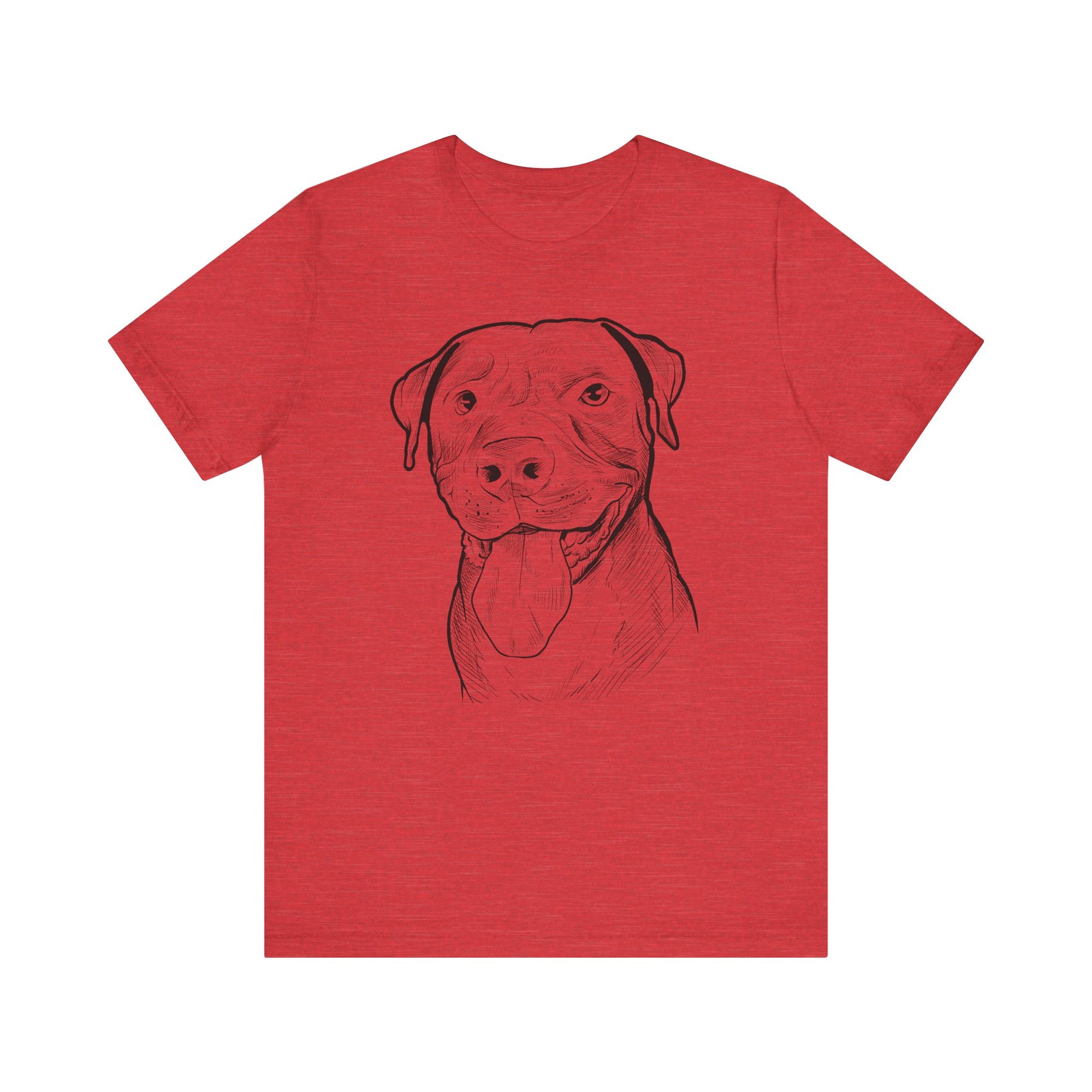 Pit Bull Smile Sketch T-Shirt
