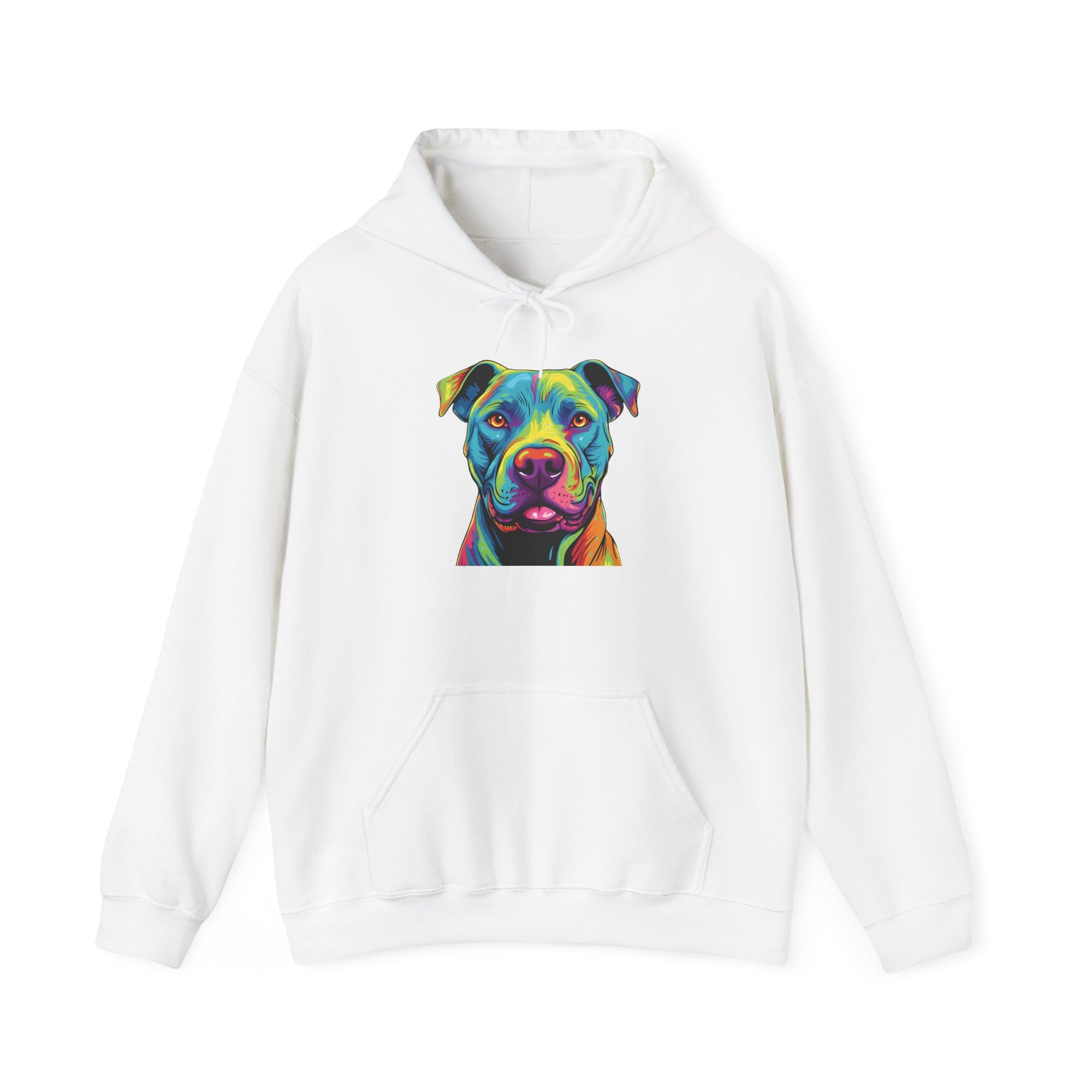 Colorful Pit Bull Hooded Sweatshirt