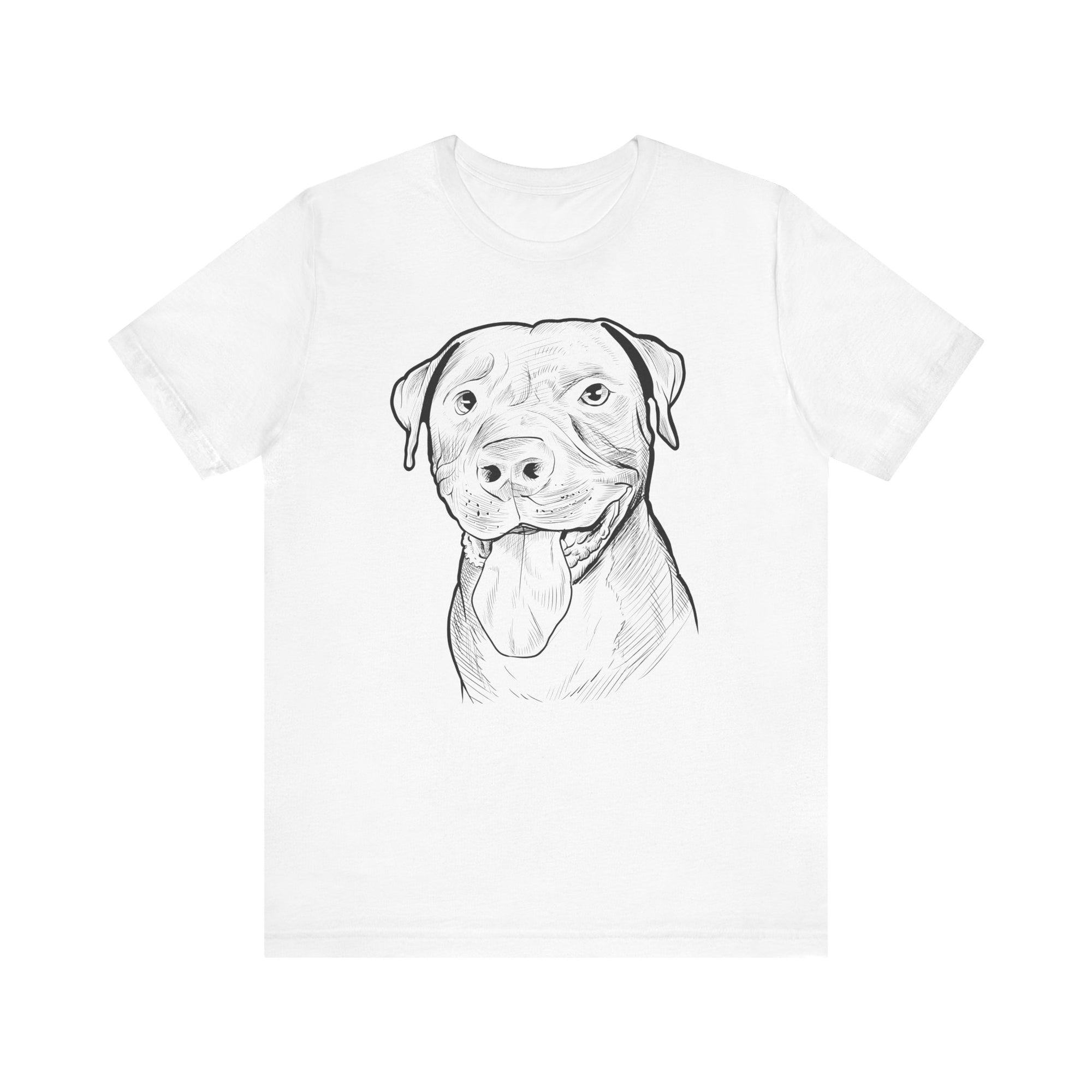Pit Bull Smile Sketch T-Shirt