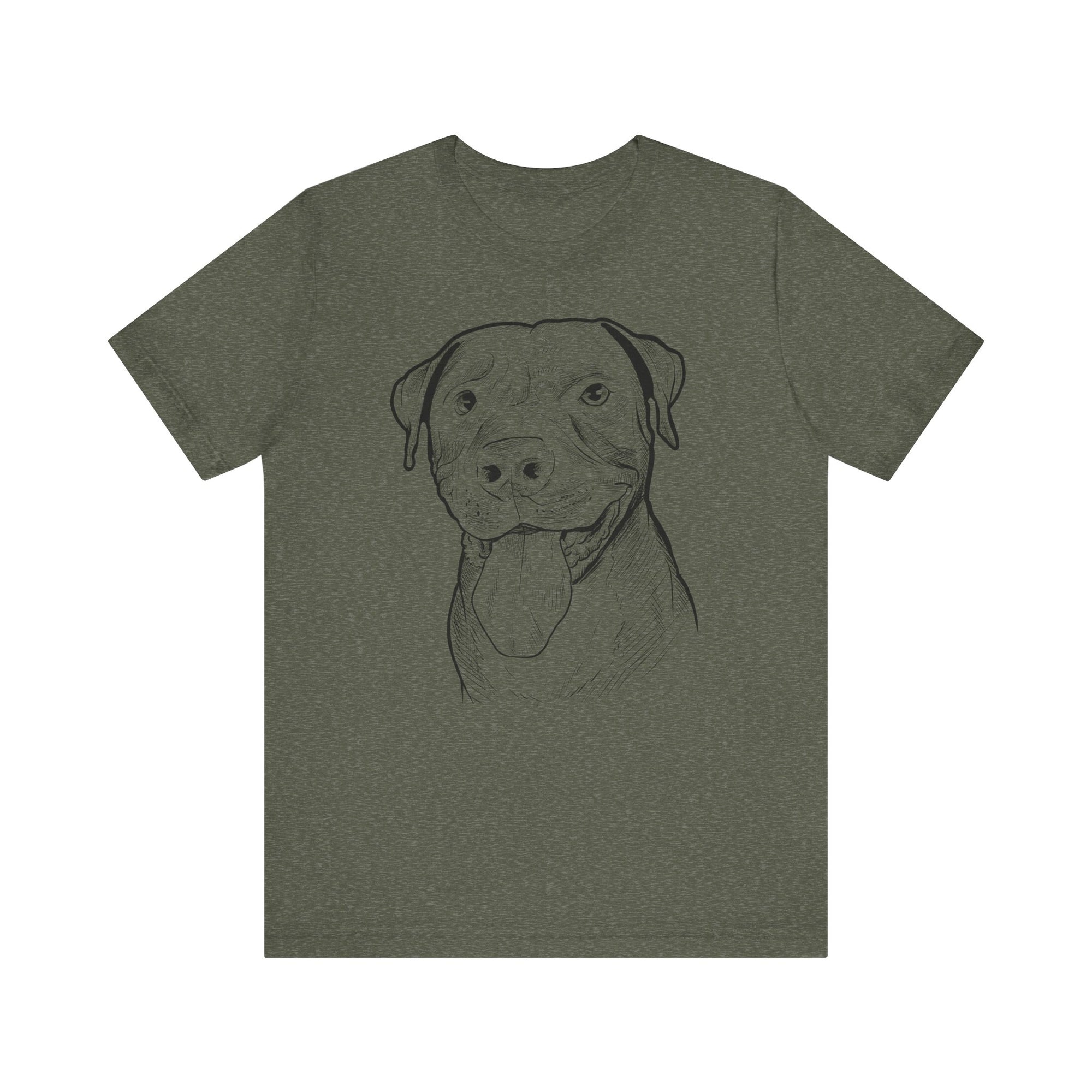 Pit Bull Smile Sketch T-Shirt