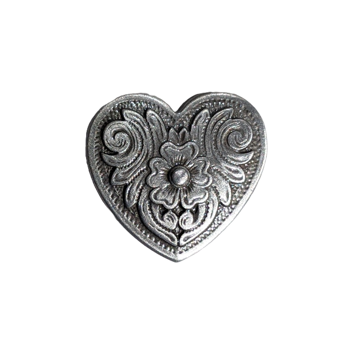 Concho - Conchos con tapa atornillada con forma de corazón de Diablo (paquete de 10)