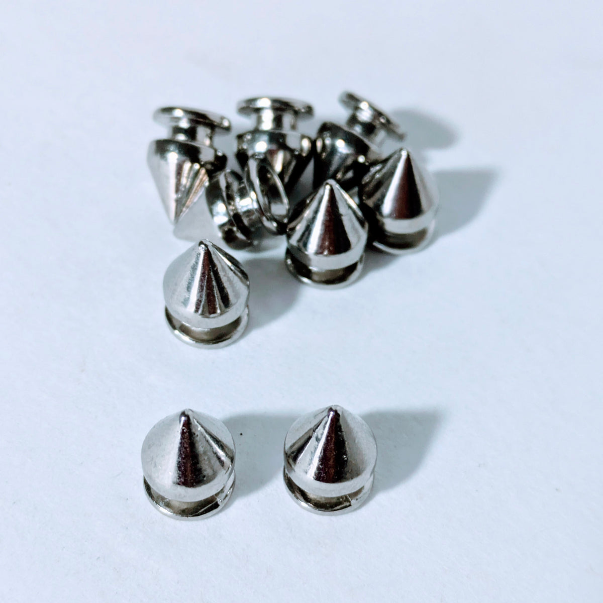 Nickel Tree Spikes Screwback 3/8&quot;  - (50 pack)