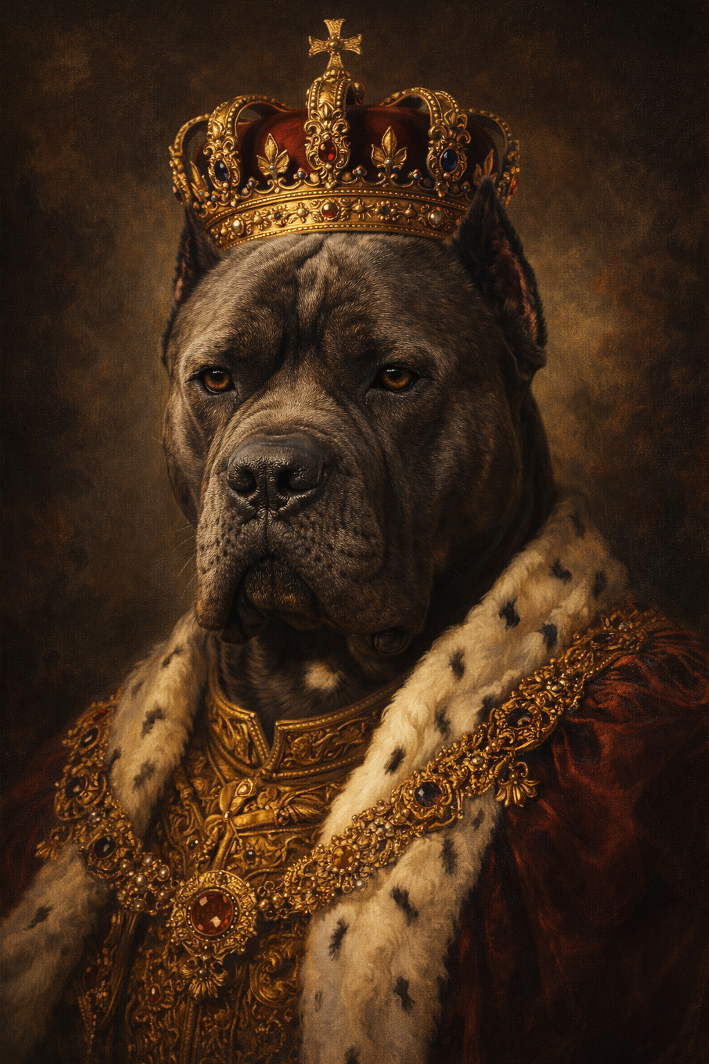 Royal Canine King Portrait – Custom Dog Artwork