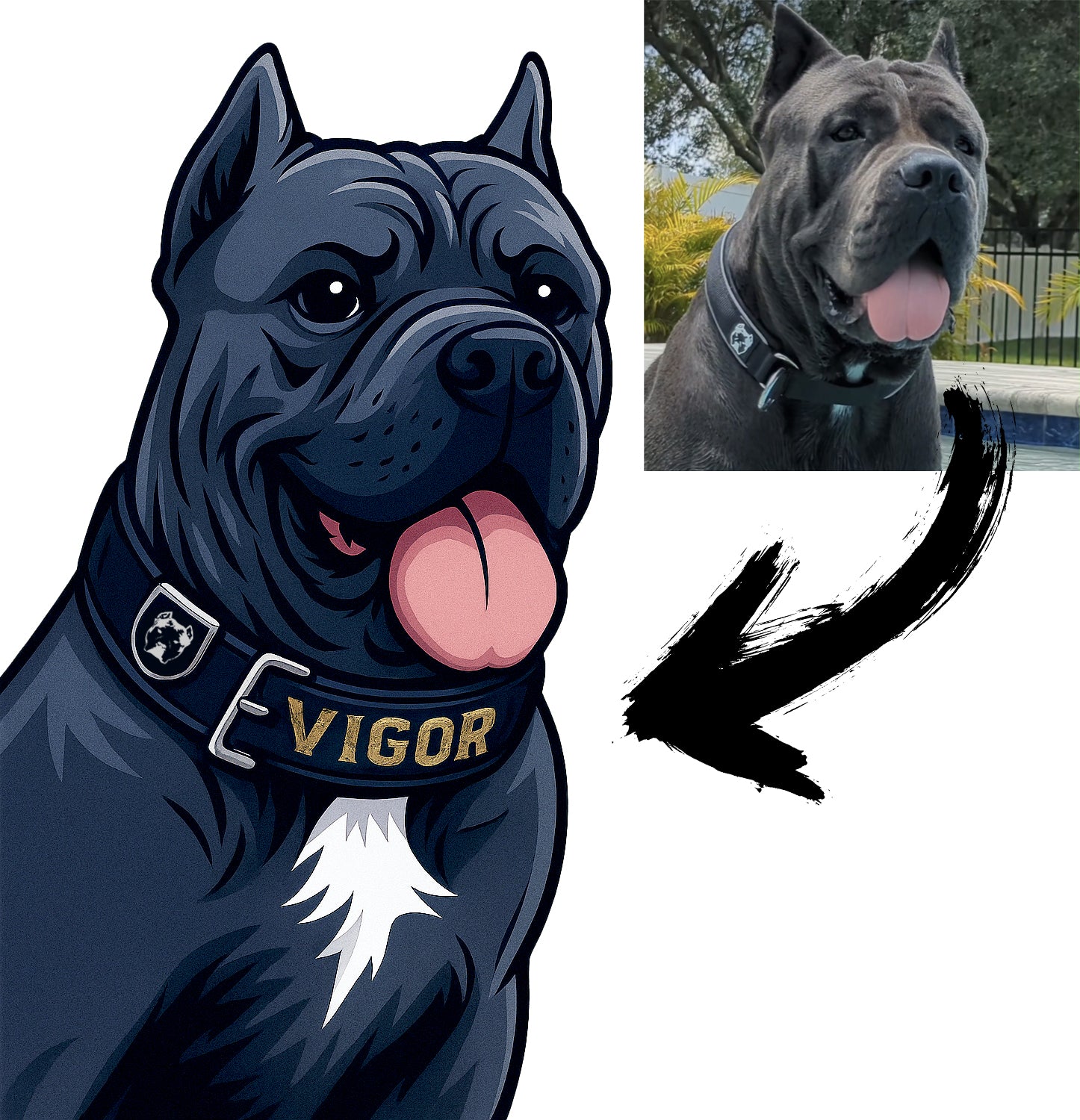 Cartoon Illustrate My Dog – Custom Pet Portrait Design