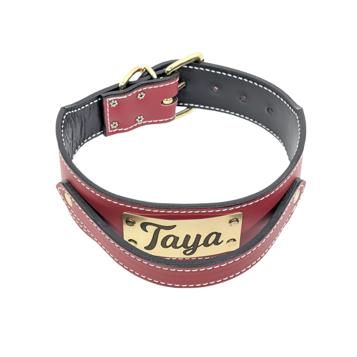 W26 - 2.5&quot; Wide Personalized Agitation Leather Collar