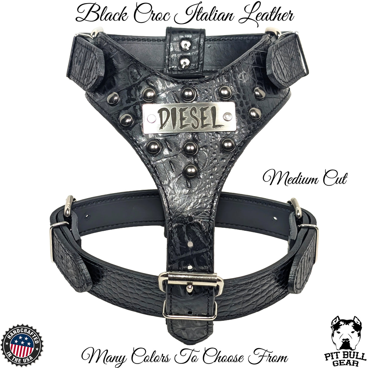 NH3 - Personalized Studded Leather Harness