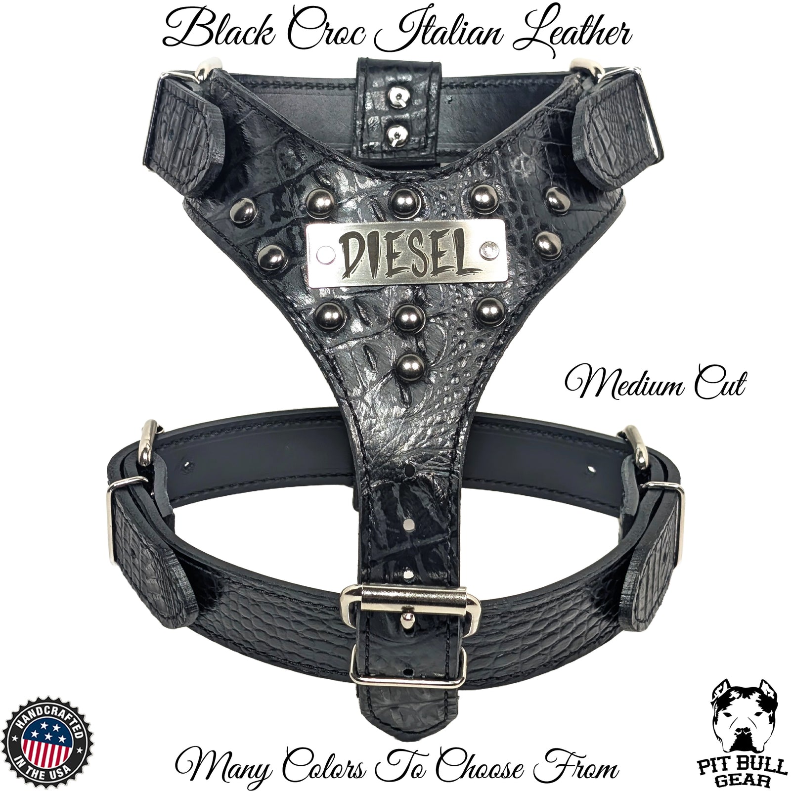 NH3 - Personalized Studded Leather Harness