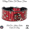 Leather Studded Dog Collar, Leather Collar for Big Dogs, 3" Wide - X38