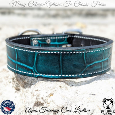C1 - 1.5" Wide Leather Dog Collar